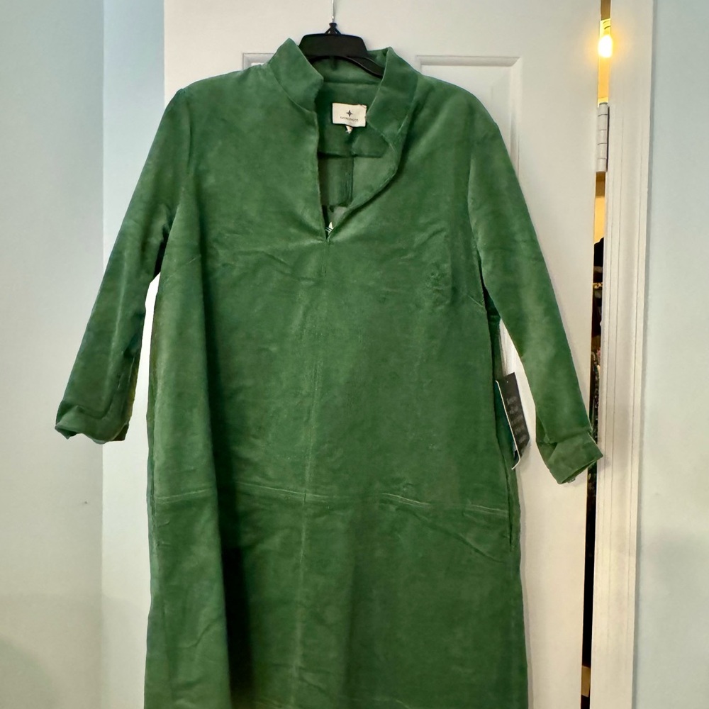 Tuckernuck Forest Green Corduroy Top
